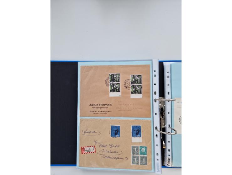 1949/80(ca.), über 1100 Briefe und Karten, dabei bessere frühe Frankaturen