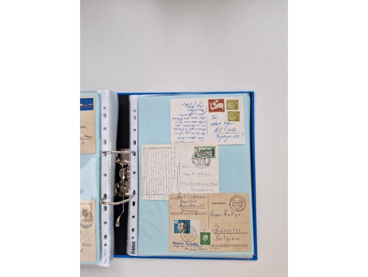 1949/80(ca.), über 1100 Briefe und Karten, dabei bessere frühe Frankaturen