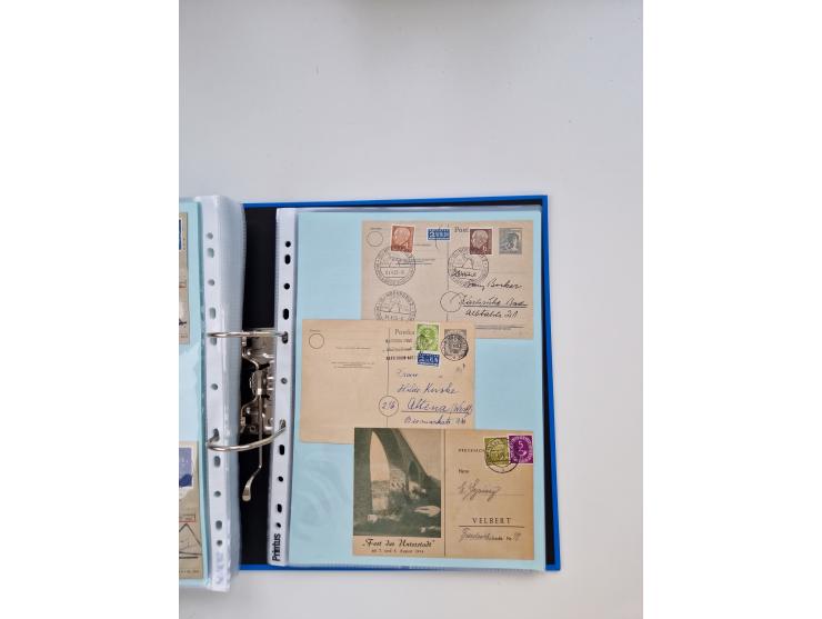1949/80(ca.), über 1100 Briefe und Karten, dabei bessere frühe Frankaturen