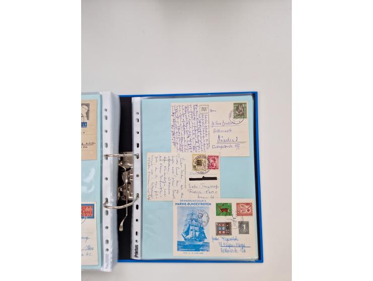 1949/80(ca.), über 1100 Briefe und Karten, dabei bessere frühe Frankaturen