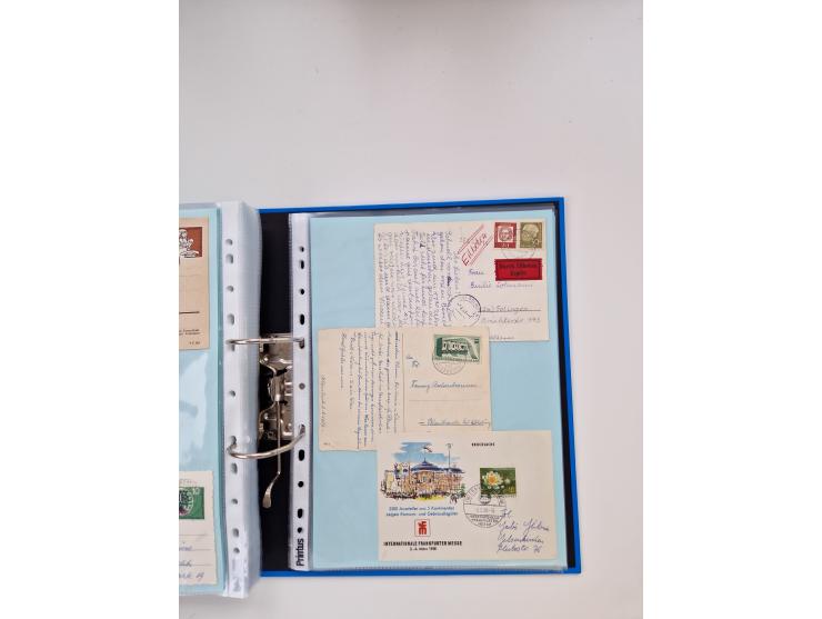1949/80(ca.), über 1100 Briefe und Karten, dabei bessere frühe Frankaturen