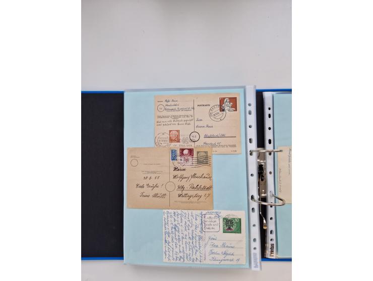 1949/80(ca.), über 1100 Briefe und Karten, dabei bessere frühe Frankaturen