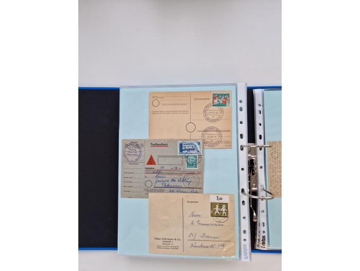 1949/80(ca.), über 1100 Briefe und Karten, dabei bessere frühe Frankaturen
