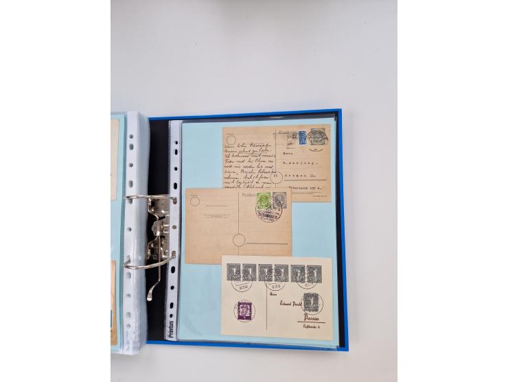 1949/80(ca.), über 1100 Briefe und Karten, dabei bessere frühe Frankaturen