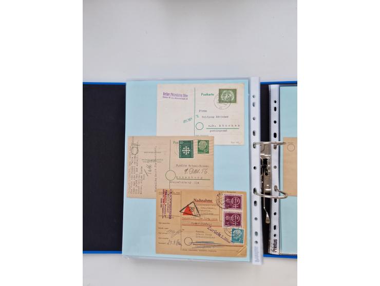 1949/80(ca.), über 1100 Briefe und Karten, dabei bessere frühe Frankaturen