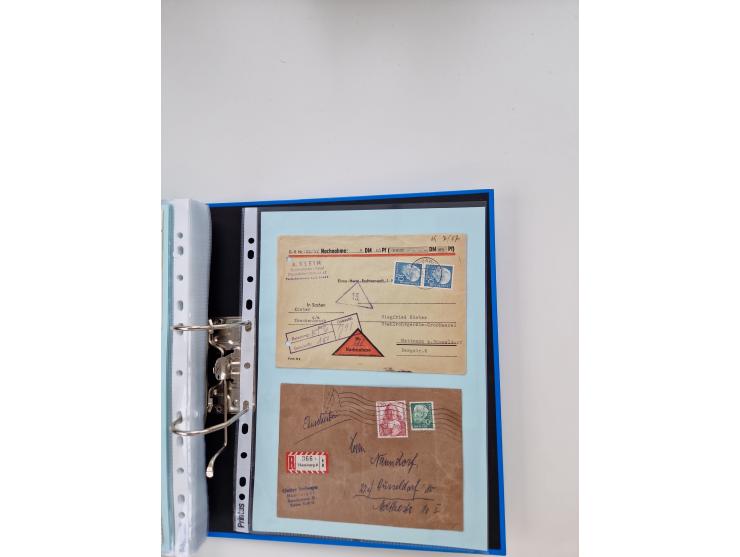 1949/80(ca.), über 1100 Briefe und Karten, dabei bessere frühe Frankaturen