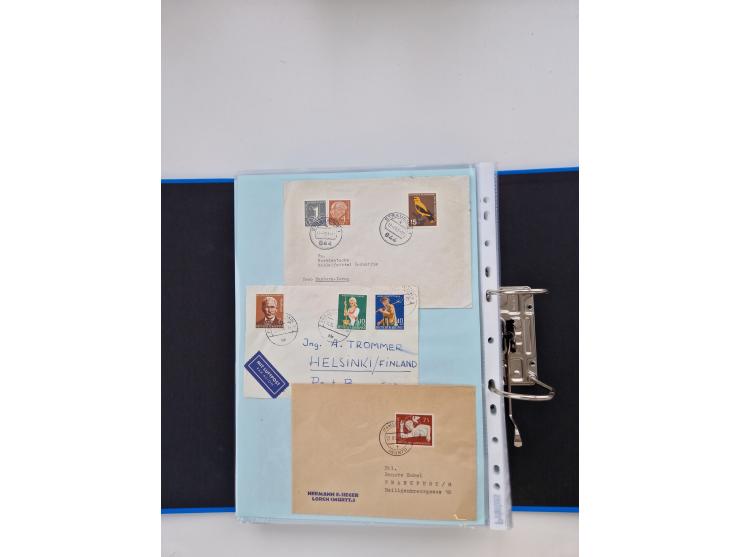 1949/80(ca.), über 1100 Briefe und Karten, dabei bessere frühe Frankaturen