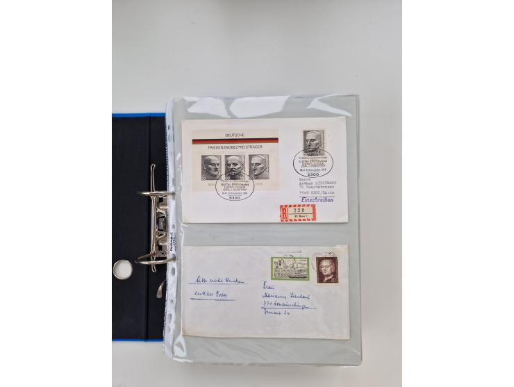 1949/80(ca.), über 1100 Briefe und Karten, dabei bessere frühe Frankaturen