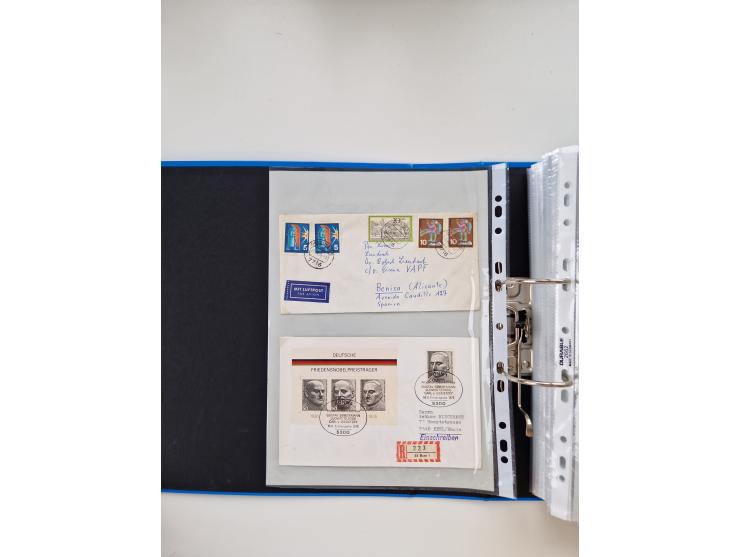 1949/80(ca.), über 1100 Briefe und Karten, dabei bessere frühe Frankaturen