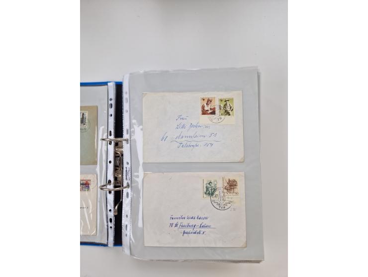 1949/80(ca.), über 1100 Briefe und Karten, dabei bessere frühe Frankaturen