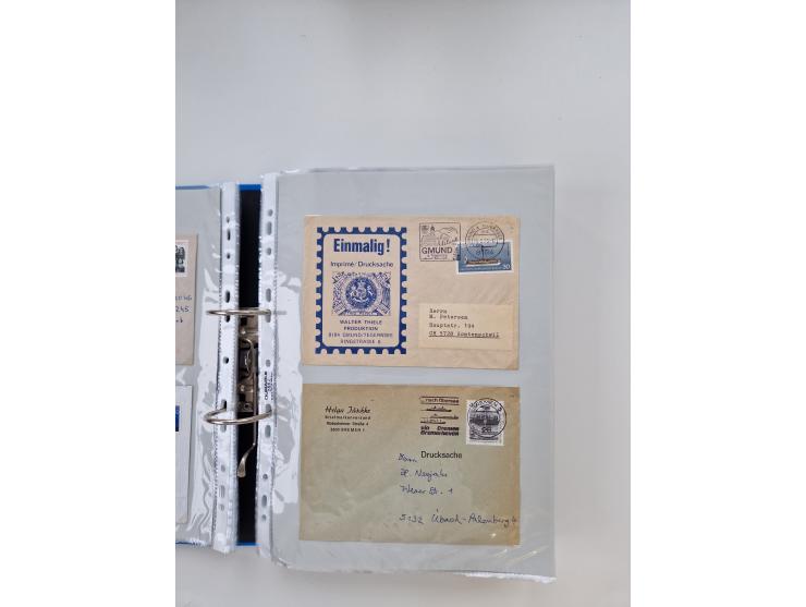1949/80(ca.), über 1100 Briefe und Karten, dabei bessere frühe Frankaturen