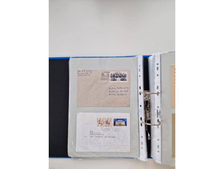 1949/80(ca.), über 1100 Briefe und Karten, dabei bessere frühe Frankaturen