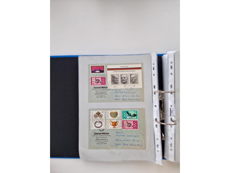 1949/80(ca.), über 1100 Briefe und Karten, dabei bessere frühe Frankaturen