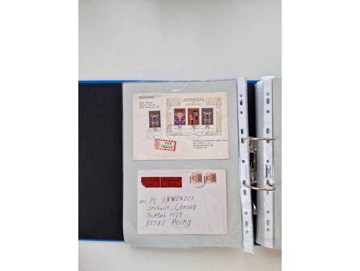 1949/80(ca.), über 1100 Briefe und Karten, dabei bessere frühe Frankaturen