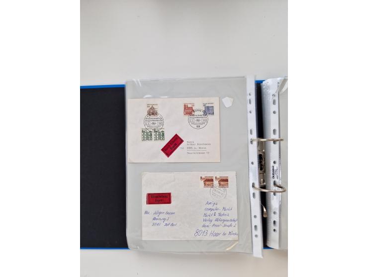 1949/80(ca.), über 1100 Briefe und Karten, dabei bessere frühe Frankaturen