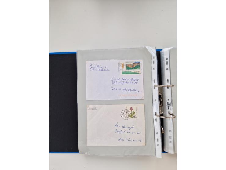 1949/80(ca.), über 1100 Briefe und Karten, dabei bessere frühe Frankaturen