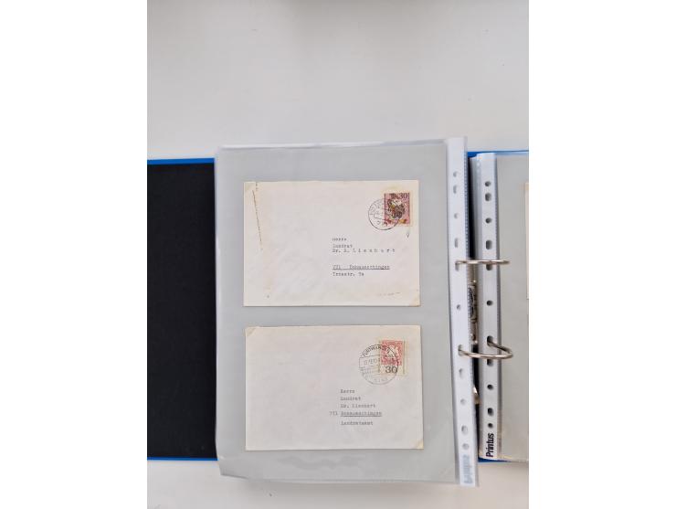 1949/80(ca.), über 1100 Briefe und Karten, dabei bessere frühe Frankaturen