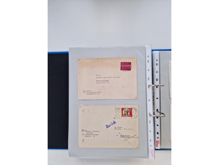 1949/80(ca.), über 1100 Briefe und Karten, dabei bessere frühe Frankaturen