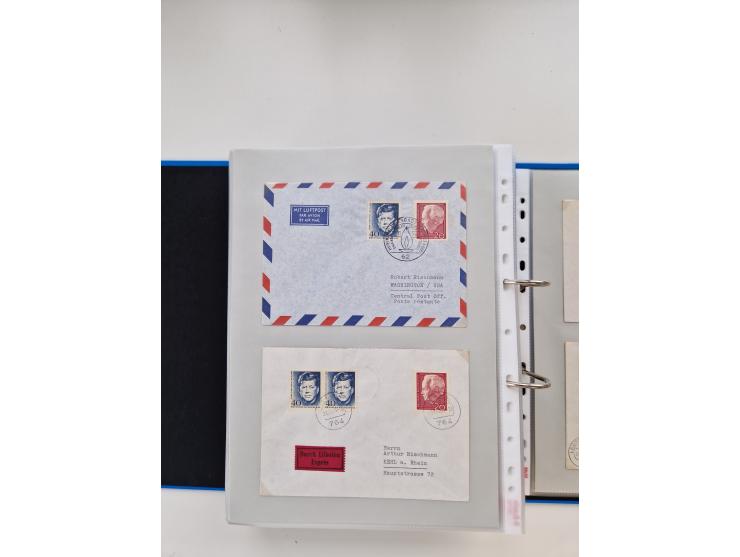 1949/80(ca.), über 1100 Briefe und Karten, dabei bessere frühe Frankaturen