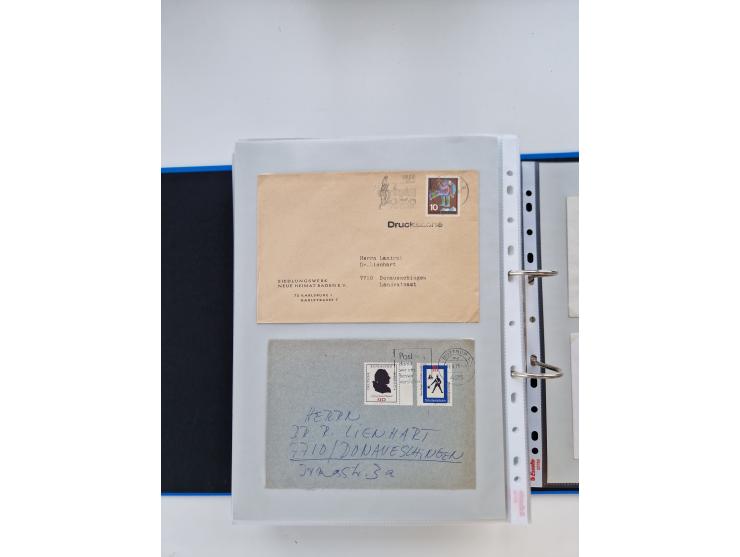 1949/80(ca.), über 1100 Briefe und Karten, dabei bessere frühe Frankaturen