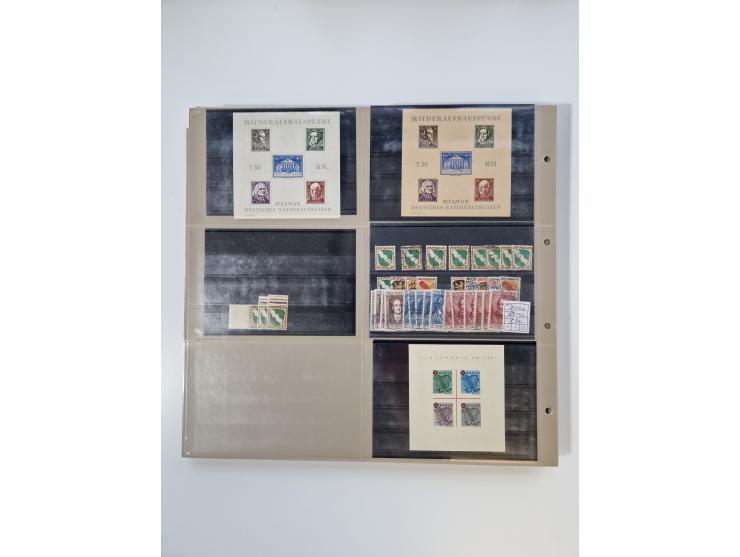 1923/60, umfangreicher ungebraucht/postfrischer und gestempelter Händler-Bestand ab Weimar bis Bund/Berlin und DDR mit besser