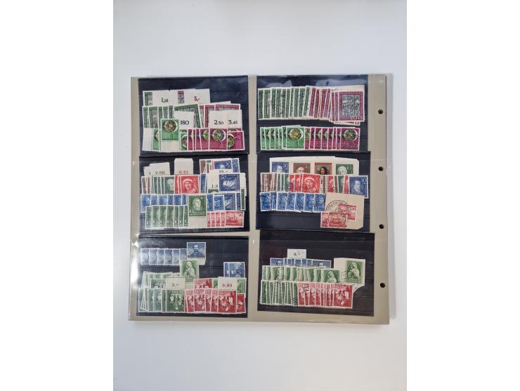 1923/60, umfangreicher ungebraucht/postfrischer und gestempelter Händler-Bestand ab Weimar bis Bund/Berlin und DDR mit besser