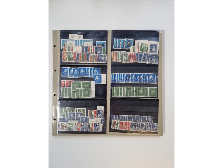 1923/60, umfangreicher ungebraucht/postfrischer und gestempelter Händler-Bestand ab Weimar bis Bund/Berlin und DDR mit besser