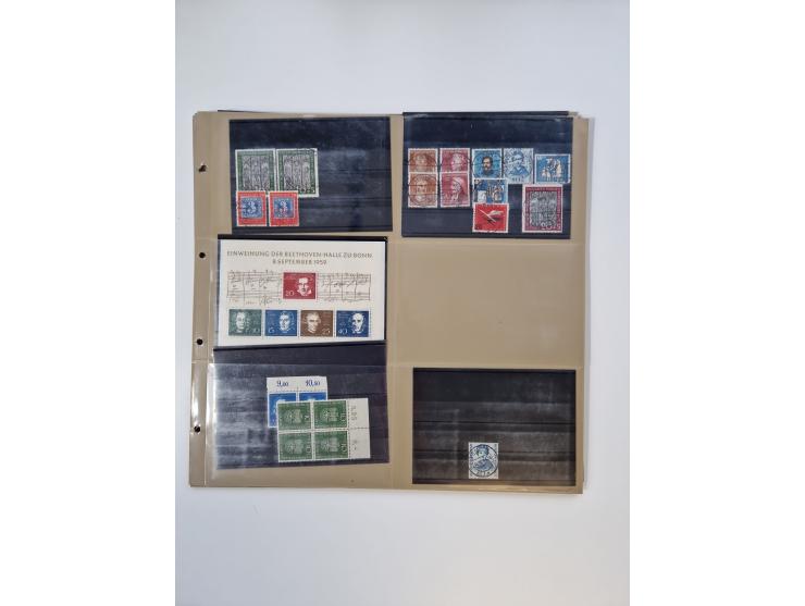 1923/60, umfangreicher ungebraucht/postfrischer und gestempelter Händler-Bestand ab Weimar bis Bund/Berlin und DDR mit besser