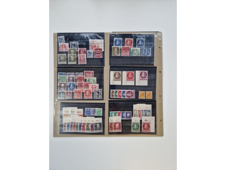 1923/60, umfangreicher ungebraucht/postfrischer und gestempelter Händler-Bestand ab Weimar bis Bund/Berlin und DDR mit besser