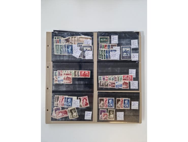 1923/60, umfangreicher ungebraucht/postfrischer und gestempelter Händler-Bestand ab Weimar bis Bund/Berlin und DDR mit besser