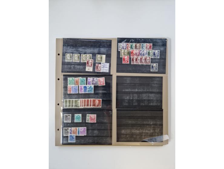 1923/60, umfangreicher ungebraucht/postfrischer und gestempelter Händler-Bestand ab Weimar bis Bund/Berlin und DDR mit besser