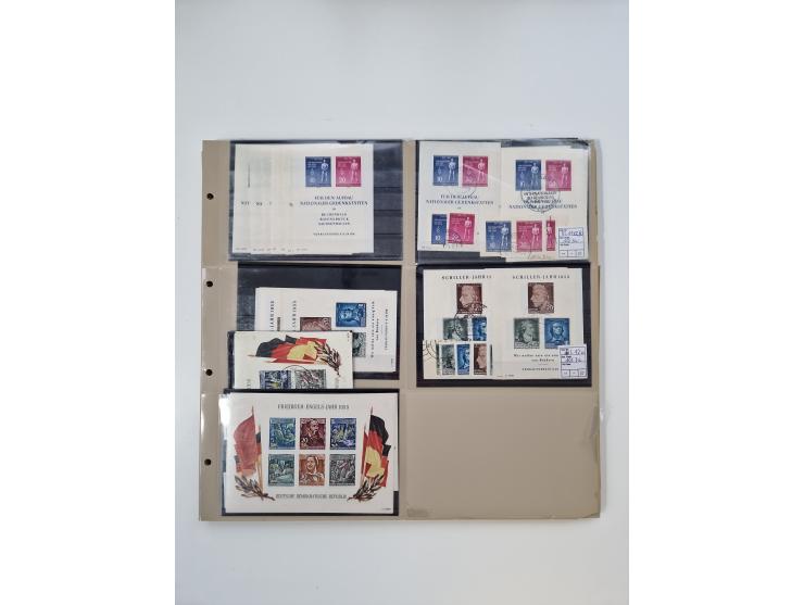 1923/60, umfangreicher ungebraucht/postfrischer und gestempelter Händler-Bestand ab Weimar bis Bund/Berlin und DDR mit besser