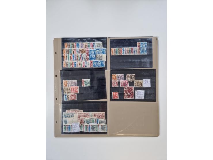 1923/60, umfangreicher ungebraucht/postfrischer und gestempelter Händler-Bestand ab Weimar bis Bund/Berlin und DDR mit besser