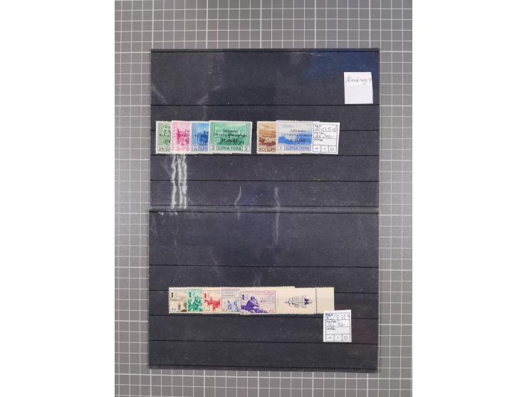 1939/45, ungebrauchter/postfrischer und gestempelter Bestand mit Lagerbuch, Teilsammlungen und Steckkarten. Dabei Sudetenland