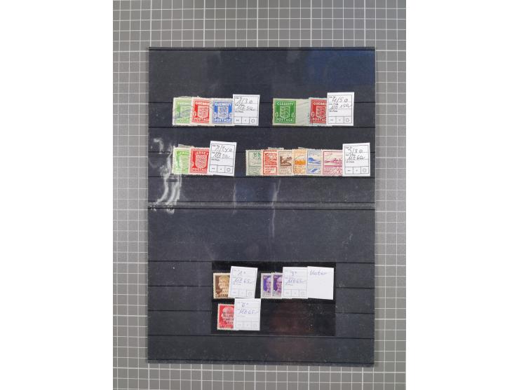 1939/45, ungebrauchter/postfrischer und gestempelter Bestand mit Lagerbuch, Teilsammlungen und Steckkarten. Dabei Sudetenland