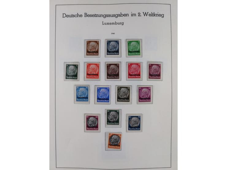 1939/45, ungebrauchter/postfrischer und gestempelter Bestand mit Lagerbuch, Teilsammlungen und Steckkarten. Dabei Sudetenland