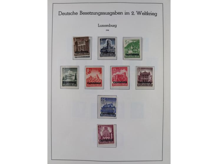 1939/45, ungebrauchter/postfrischer und gestempelter Bestand mit Lagerbuch, Teilsammlungen und Steckkarten. Dabei Sudetenland