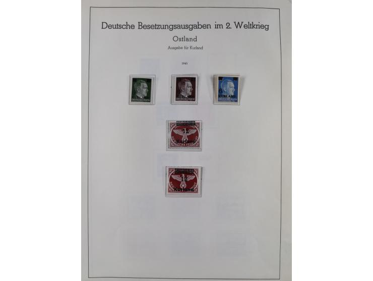 1939/45, ungebrauchter/postfrischer und gestempelter Bestand mit Lagerbuch, Teilsammlungen und Steckkarten. Dabei Sudetenland