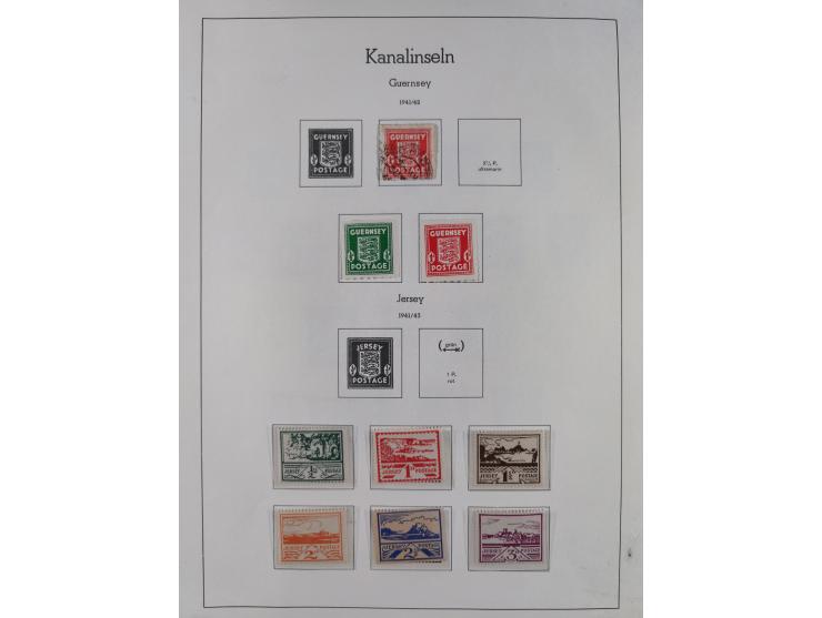 1939/45, ungebrauchter/postfrischer und gestempelter Bestand mit Lagerbuch, Teilsammlungen und Steckkarten. Dabei Sudetenland