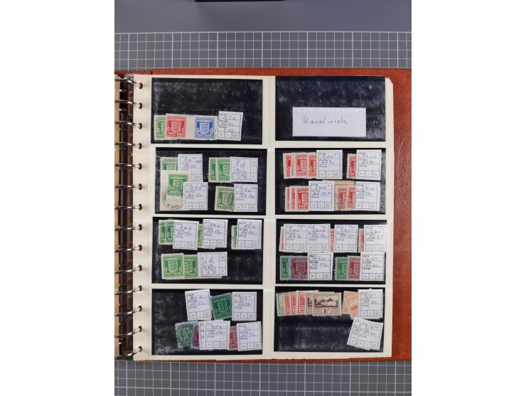 1939/45, ungebrauchter/postfrischer und gestempelter Bestand mit Lagerbuch, Teilsammlungen und Steckkarten. Dabei Sudetenland