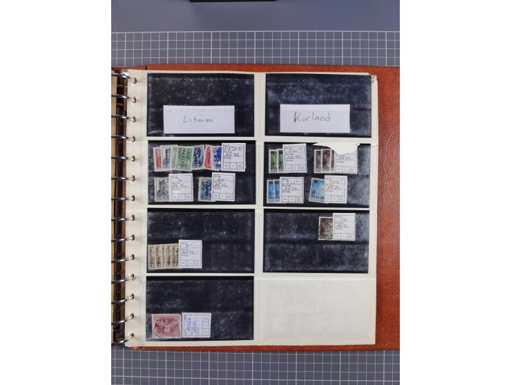 1939/45, ungebrauchter/postfrischer und gestempelter Bestand mit Lagerbuch, Teilsammlungen und Steckkarten. Dabei Sudetenland