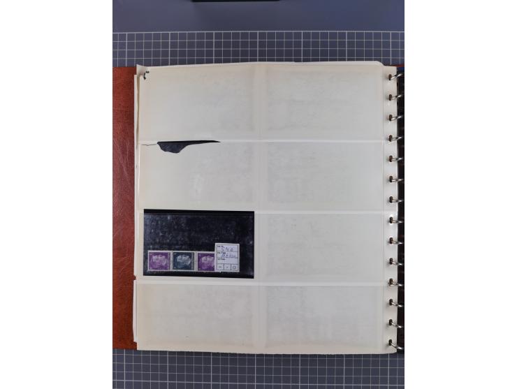 1939/45, ungebrauchter/postfrischer und gestempelter Bestand mit Lagerbuch, Teilsammlungen und Steckkarten. Dabei Sudetenland