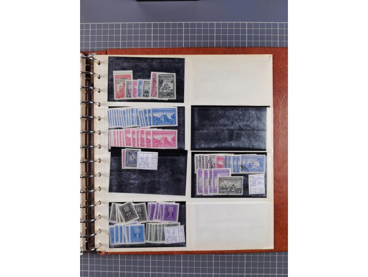 1939/45, ungebrauchter/postfrischer und gestempelter Bestand mit Lagerbuch, Teilsammlungen und Steckkarten. Dabei Sudetenland