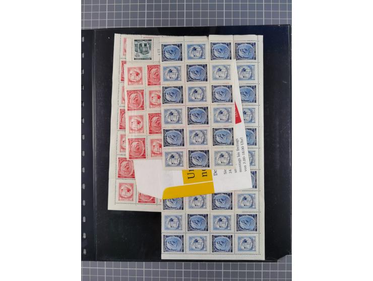 1939/45, ungebrauchter/postfrischer und gestempelter Bestand mit Lagerbuch, Teilsammlungen und Steckkarten. Dabei Sudetenland