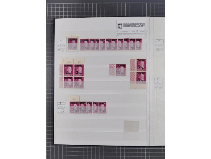 1939/45, ungebrauchter/postfrischer und gestempelter Bestand mit Lagerbuch, Teilsammlungen und Steckkarten. Dabei Sudetenland