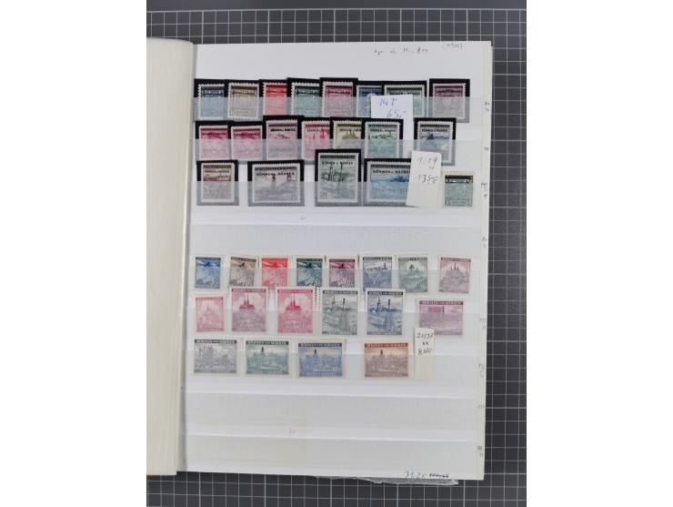 1939/45, ungebrauchter/postfrischer und gestempelter Bestand mit Lagerbuch, Teilsammlungen und Steckkarten. Dabei Sudetenland