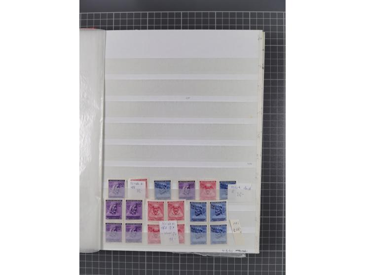 1939/45, ungebrauchter/postfrischer und gestempelter Bestand mit Lagerbuch, Teilsammlungen und Steckkarten. Dabei Sudetenland