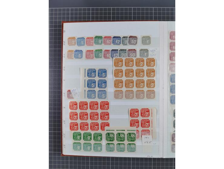 1939/45, ungebrauchter/postfrischer und gestempelter Bestand mit Lagerbuch, Teilsammlungen und Steckkarten. Dabei Sudetenland