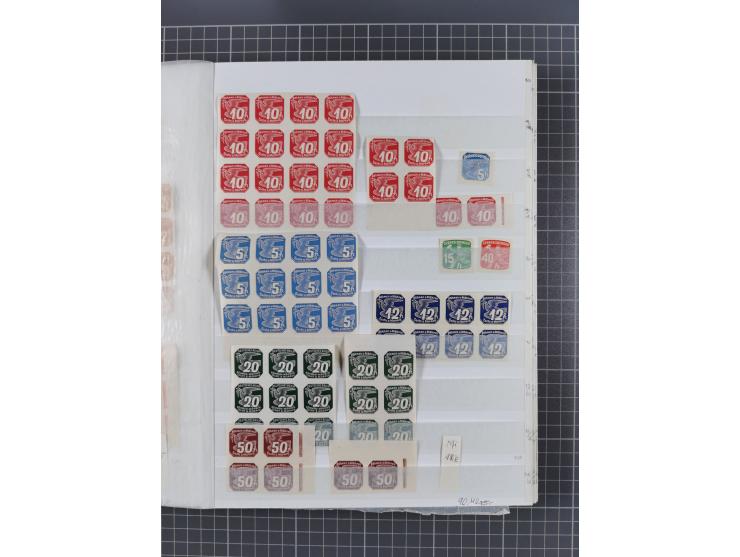 1939/45, ungebrauchter/postfrischer und gestempelter Bestand mit Lagerbuch, Teilsammlungen und Steckkarten. Dabei Sudetenland