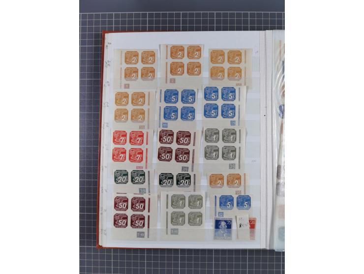 1939/45, ungebrauchter/postfrischer und gestempelter Bestand mit Lagerbuch, Teilsammlungen und Steckkarten. Dabei Sudetenland